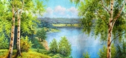 Картина "Берег реки" Цена: 7700 руб. Размер: 70 x 50 см.