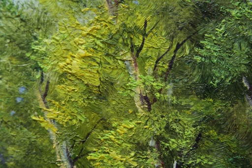 Картина "Бескрайняя река" Цена: 7500 руб. Размер: 50 x 40 см. Увеличенный фрагмент.