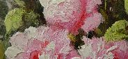 Картина "Букет нежных роз" Цена: 8500 руб. Размер: 60 x 50 см. Увеличенный фрагмент.
