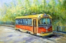 Картина "Бульварный маршрут" Цена: 12100 руб. Размер: 90 x 60 см.
