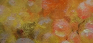 Картина "Цветы и гранат" Цена: 13500 руб. Размер: 90 x 60 см. Увеличенный фрагмент.