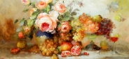 Картина "Цветы и гранат" Цена: 13500 руб. Размер: 90 x 60 см.