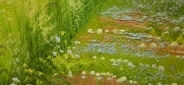Картина "Июльский день" Левитан Цена: 8500 руб. Размер: 70 x 50 см. Увеличенный фрагмент.