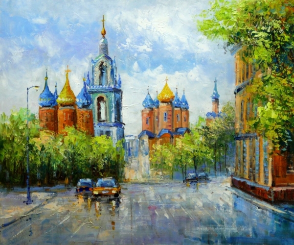 Картина "Церквушка" Цена: 8700 руб. Размер: 60 x 50 см.