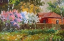 Картина "Цветущий сад" Цена: 4900 руб. Размер: 25 x 20 см.