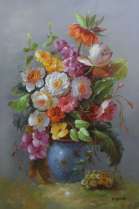 Картина "Цветы и фрукты"
