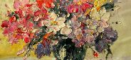 Картина "Цветы мастихином" Цена: 9200 руб. Размер: 60 x 50 см.