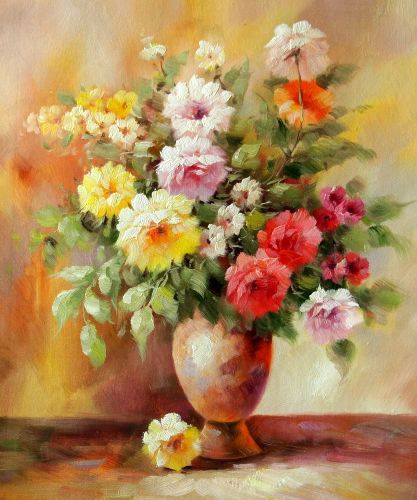 Картина "Цветы на столе" Цена: 6600 руб. Размер: 50 x 60 см.