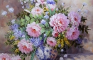 Картина "Цветы в тонкой вазе" Цена: 9500 руб. Размер: 60 x 50 см.