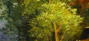 Картина "Деревенька" Цена: 5500 руб. Размер: 40 x 30 см. Увеличенный фрагмент.