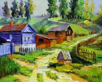 Картина "Деревня"