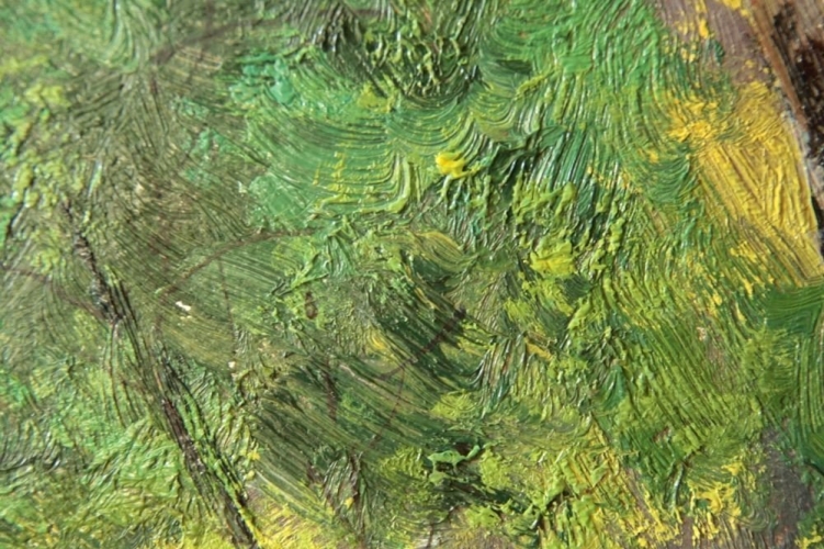 Картина "Деревья" Цена: 13500 руб. Размер: 90 x 60 см. Увеличенный фрагмент.