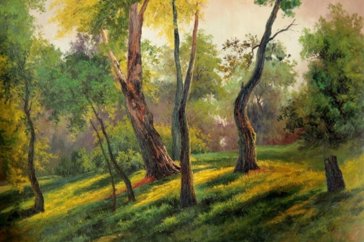 Картина "Деревья" Цена: 13500 руб. Размер: 90 x 60 см.
