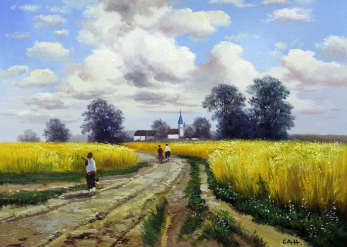 Картина "Дорога" Цена: 8500 руб. Размер: 70 x 50 см.