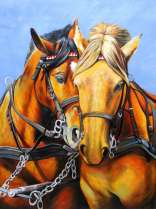 Картина "Две лошади"