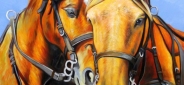 Картина "Две лошади" Цена: 21500 руб. Размер: 75 x 100 см.
