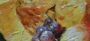 Картина "Дынька" Цена: 3400 руб. Размер: 20 x 25 см. Увеличенный фрагмент.