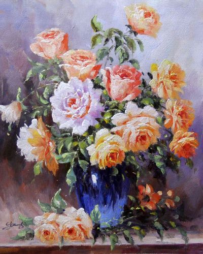 Картина "Желтые розы" Цена: 7000 руб. Размер: 40 x 50 см.