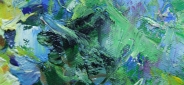 Картина "Голубая гортензия" Цена: 6700 руб. Размер: 50 x 60 см. Увеличенный фрагмент.