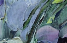 Картина "Голубые ирисы" Цена: 9000 руб. Размер: 50 x 60 см. Увеличенный фрагмент.