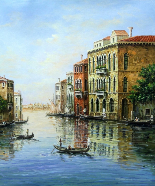 Картина "Гондольеры Венеции" Цена: 7600 руб. Размер: 50 x 60 см.