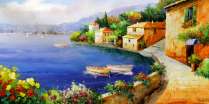 Картина "Греческий пригород"