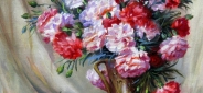 Картина маслом "Гвоздики" Цена: 6500 руб. Размер: 20 x 25 см.