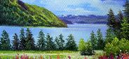 Картина "Холодное озеро" Цена: 7700 руб. Размер: 50 x 40 см.