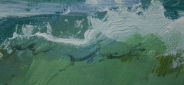 Картина "Изумрудная волна" Цена: 9000 руб. Размер: 80 x 60 см. Увеличенный фрагмент.