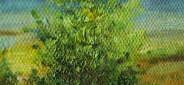 Картина "Речушка" Цена: 10300 руб. Размер: 90 x 60 см. Увеличенный фрагмент.