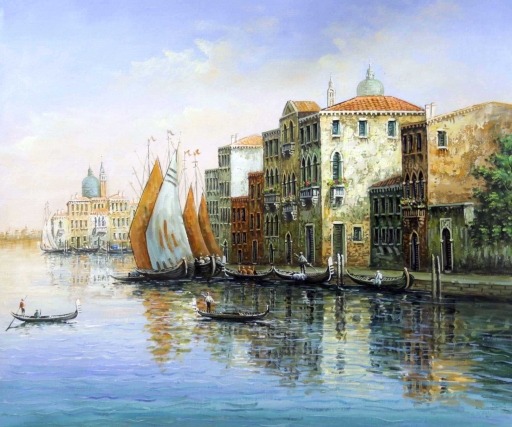 Картина "Канал в Венеции" Цена: 9000 руб. Размер: 60 x 50 см.