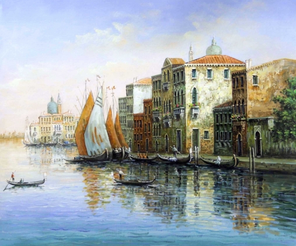 Картина "Канал в Венеции" Цена: 10300 руб. Размер: 60 x 50 см.