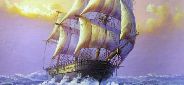 Картина "Корабль в море" Цена: 8800 руб. Размер: 50 x 60 см.