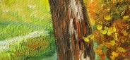 Картина "Красивая осень" Цена: 7000 руб. Размер: 70 x 50 см. Увеличенный фрагмент.