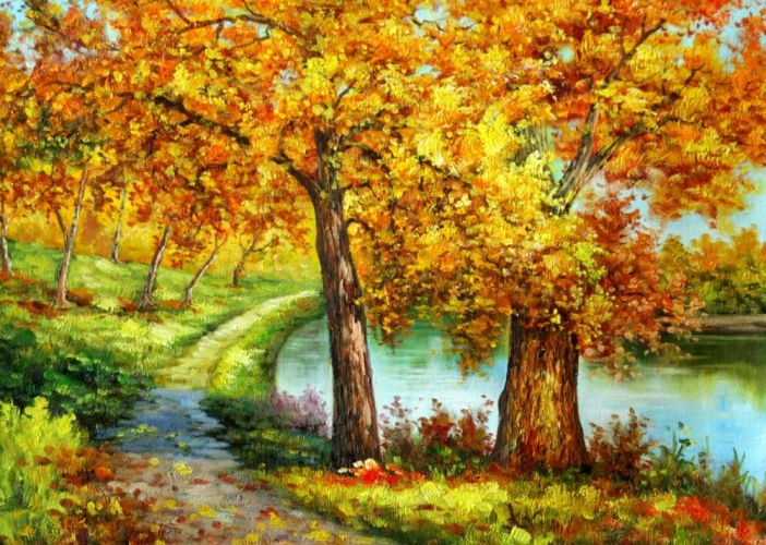 Картина "Красивая осень" Цена: 7000 руб. Размер: 70 x 50 см.