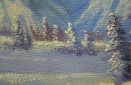Картина "Красивые горы" Цена: 5500 руб. Размер: 40 x 30 см. Увеличенный фрагмент.