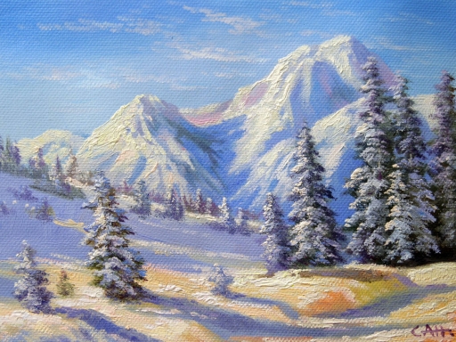 Картина "Красивые горы" Цена: 4900 руб. Размер: 40 x 30 см.