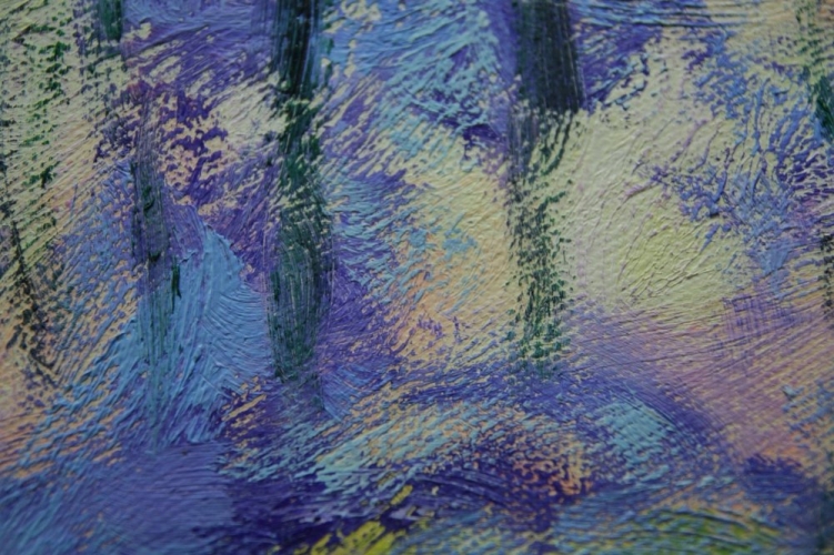 Картина "Красивые лотосы" Цена: 6000 руб. Размер: 60 x 50 см. Увеличенный фрагмент.