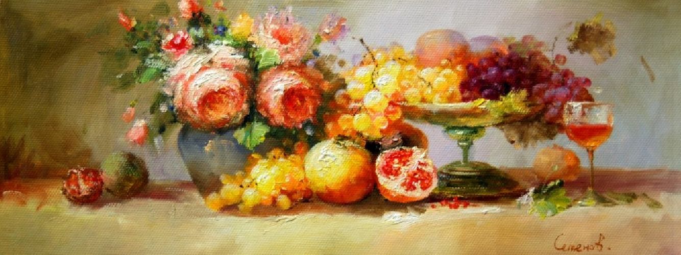 Картина "Красивые фрукты" Цена: 8600 руб. Размер: 80 x 30 см.