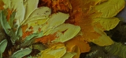 Картина "Красивые подсолнухи" Цена: 13900 руб. Размер: 50 x 60 см. Увеличенный фрагмент.