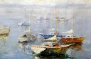 Картина "Красивые яхты" Цена: 7200 руб. Размер: 80 x 80 см.