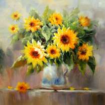 Картина "Желтые цветы"