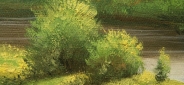 Картина "Лесная речка" Цена: 8000 руб. Размер: 70 x 50 см. Увеличенный фрагмент.