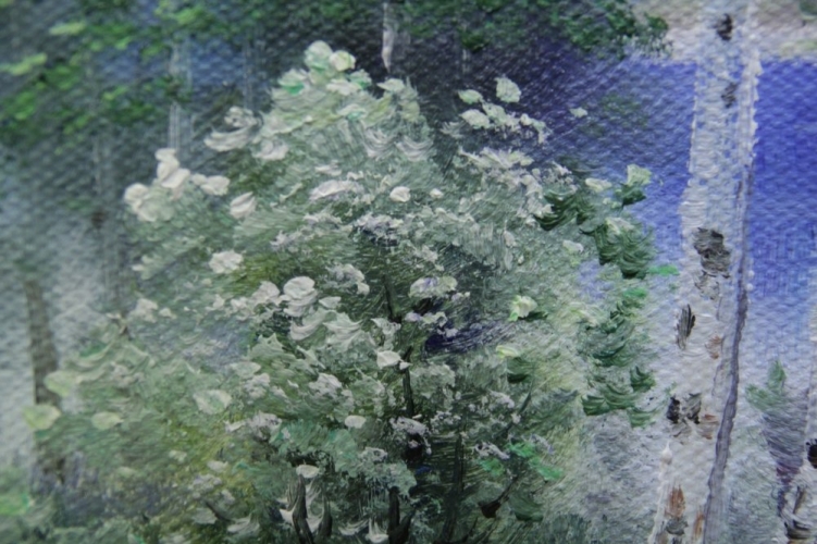 Картина "Летний денек" Цена: 5800 руб. Размер: 40 x 30 см. Увеличенный фрагмент.