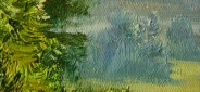 Картина маслом "Летний пейзаж" Цена: 7400 руб. Размер: 40 x 30 см. Увеличенный фрагмент.