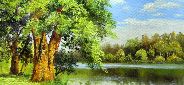 Картина "Лето на реке" Цена: 7500 руб. Размер: 50 x 40 см.