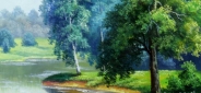 Картина "Летом у реки" Цена: 10300 руб. Размер: 50 x 70 см.