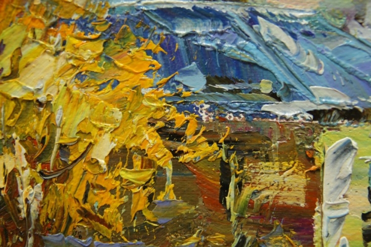 Картина "Лубянка" Цена: 13500 руб. Размер: 90 x 60 см. Увеличенный фрагмент.