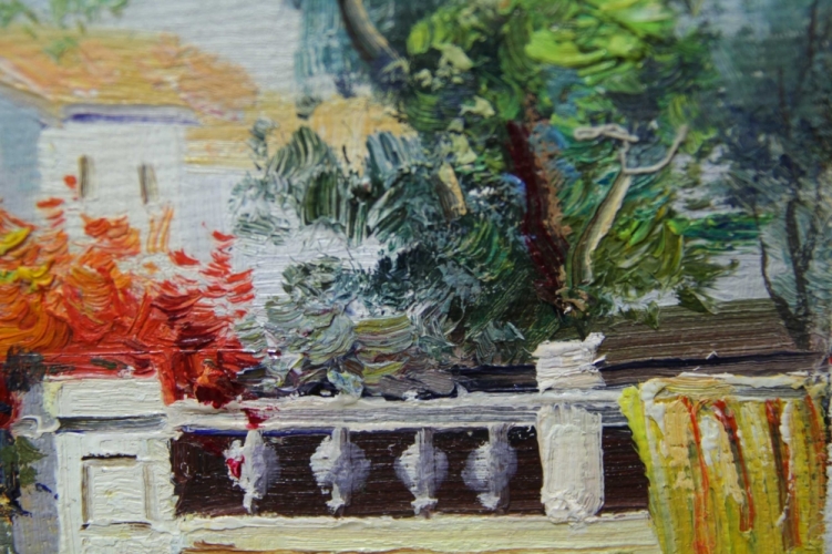Картина "Маленькая Венеция" Цена: 5000 руб. Размер: 20 x 25 см. Увеличенный фрагмент.
