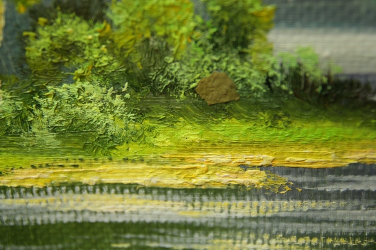 Картина "Маленький пейзаж" Цена: 5500 руб. Размер: 40 x 30 см. Увеличенный фрагмент.